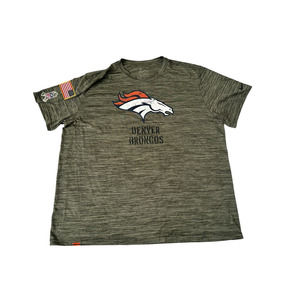 Denver Broncos NIke DriFit XXXL Green S/S Short Sleeve Salute to Service Shirt